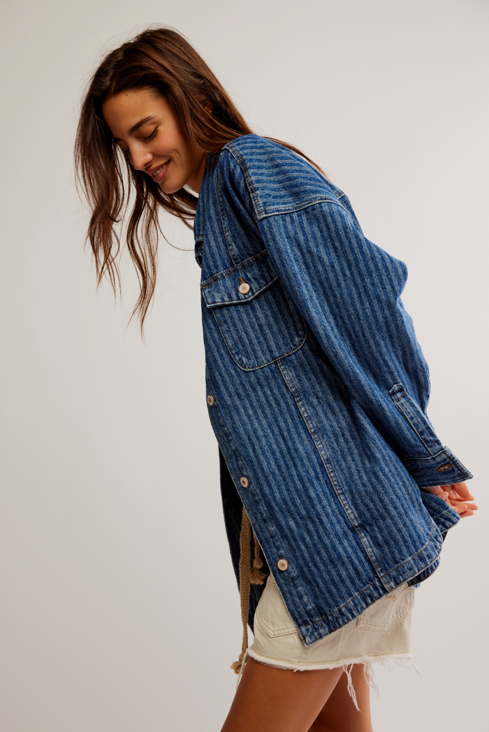 Dunes Shirt Jacket - Blue Abyss