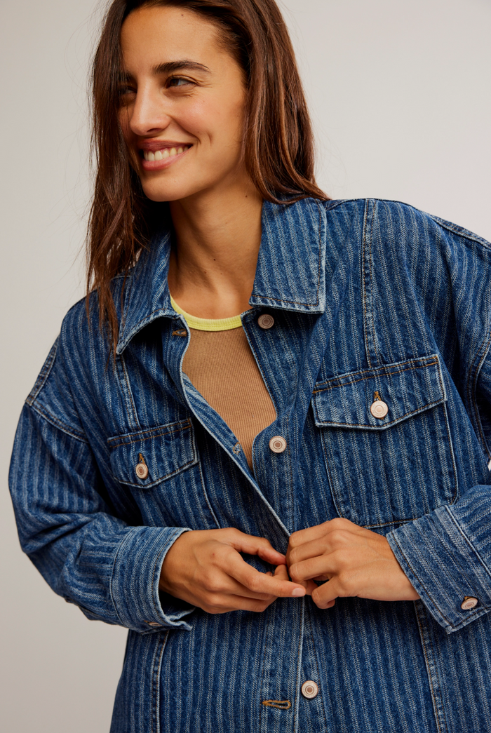 Dunes Shirt Jacket - Blue Abyss