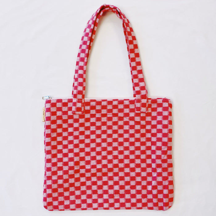 Ellison+Young Check Yourself Zipped Tote Bag