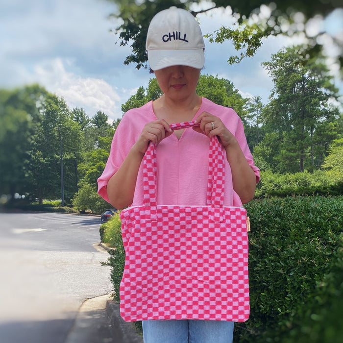 Ellison+Young Check Yourself Zipped Tote Bag