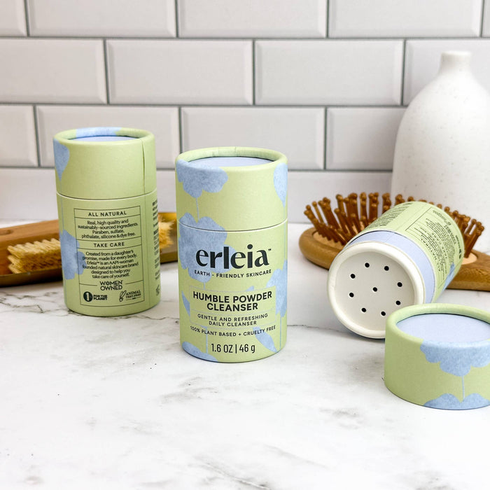 Erleia Humble Powder Cleanser | Eco-Friendly Daily Face Wash