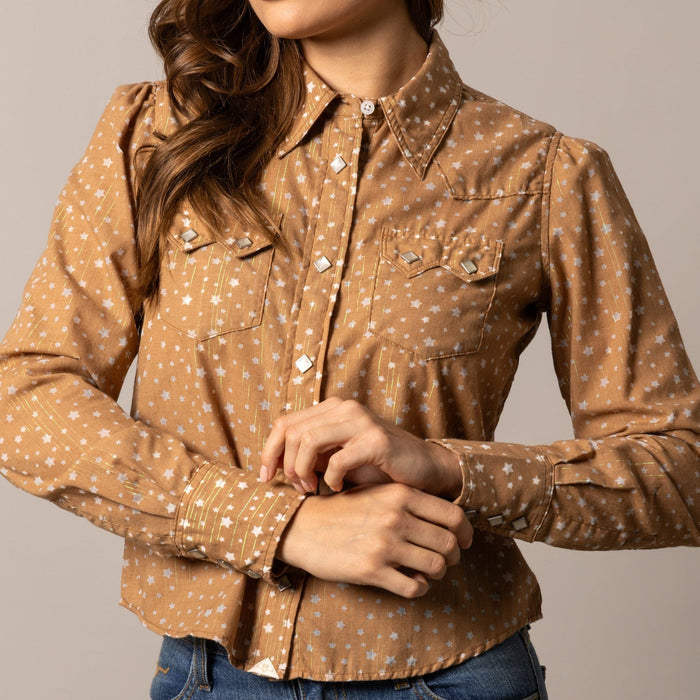 Star-print brown shirt, unnamed-228.