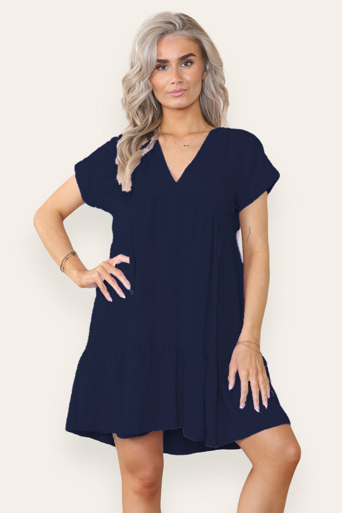 Fancy Style Tiered Smock Dress 🇬🇧