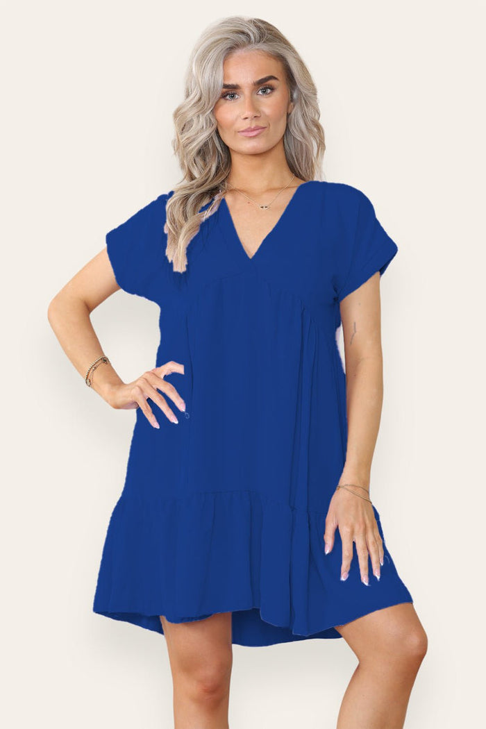 Fancy Style Tiered Smock Dress 🇬🇧