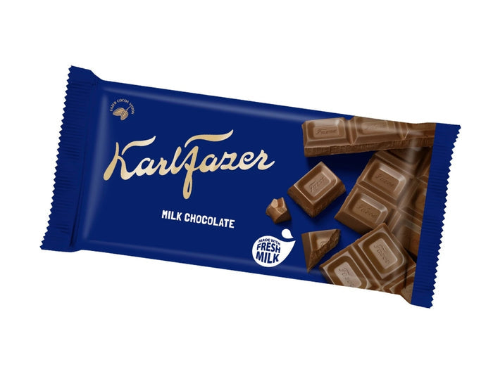 Fazer Chokladkaka Mjölkchoklad 145g (5.11 oz) – Authentic Finnish Milk Chocolate Bar