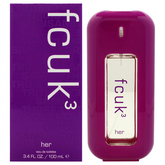 Fcuk 3 by French Connection for Women - 3.4 oz EDT Spray