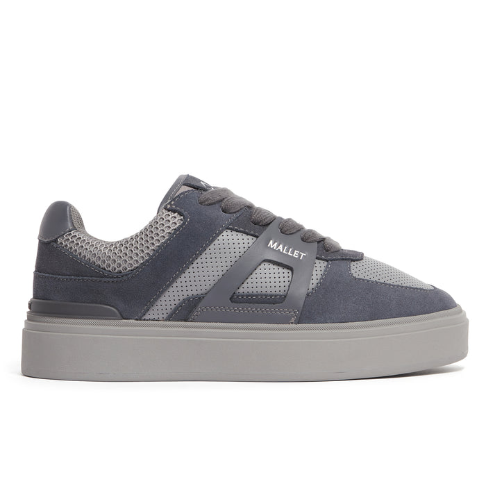 Mallet London Fenchurch Dark Grey Mens Trainers
