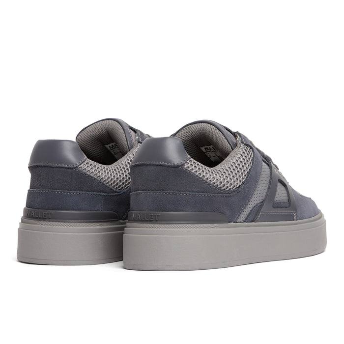 Mallet London Fenchurch Dark Grey Mens Trainers
