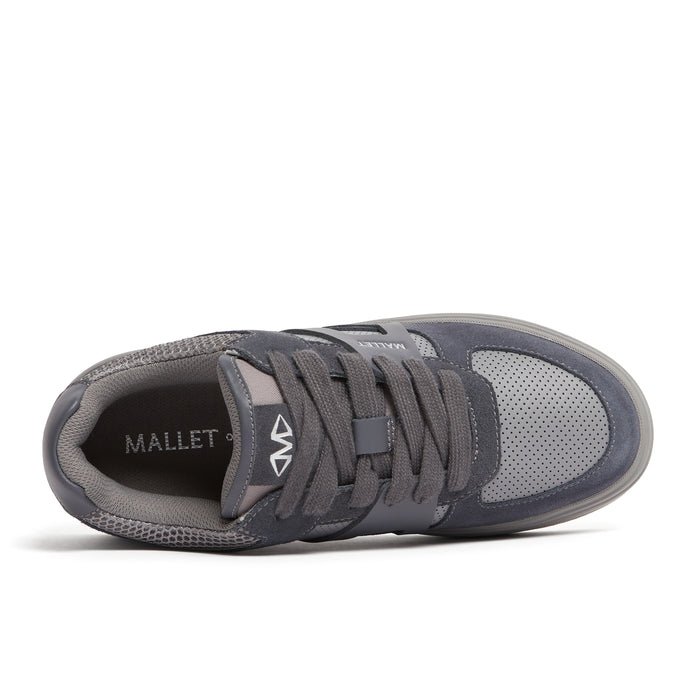 Mallet London Fenchurch Dark Grey Mens Trainers