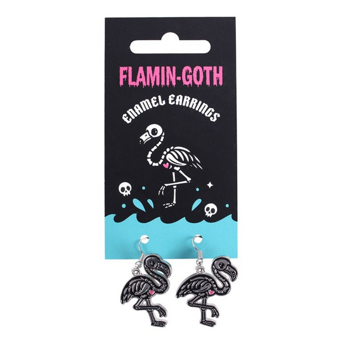 Flamin-goth Enamel Dangle Earrings 🇬🇧