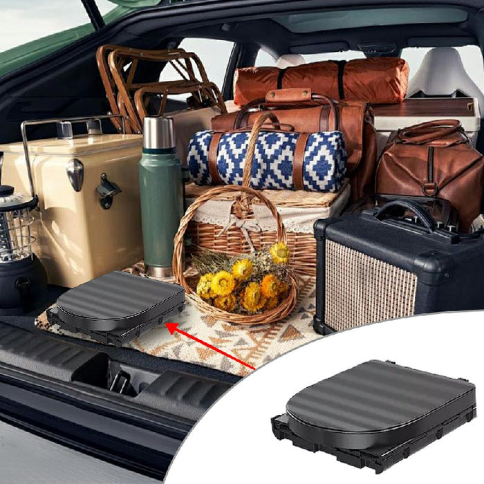 Folding Toilet Car Outdoor Travel Potty Portable for Camping Hiking Beach with 12 Garbage Bags 🇬🇧