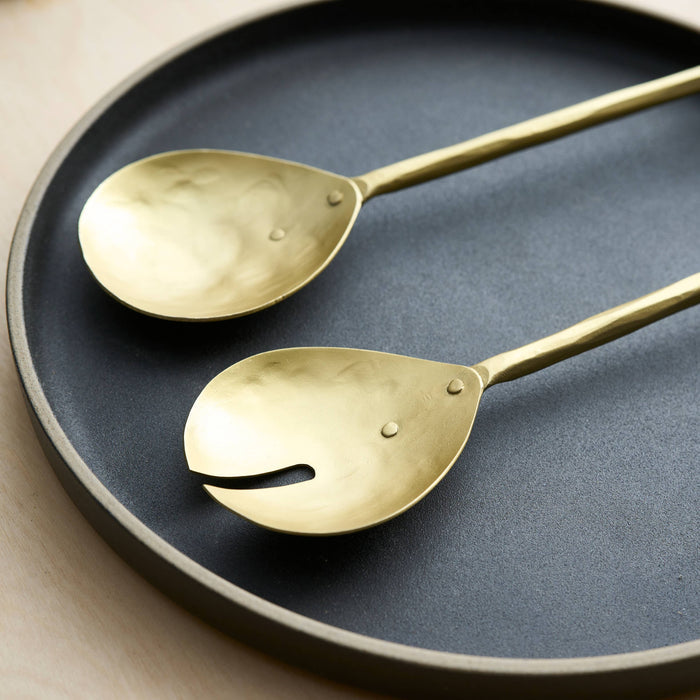 Forge Brass Salad Servers - Set of 2* - Magnolia Lane co. Home + Garden + Gift