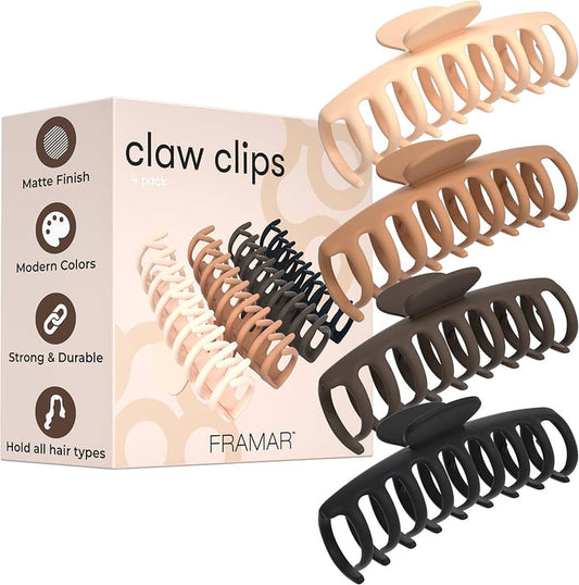 Framar: Claw Hair Clips 4pk