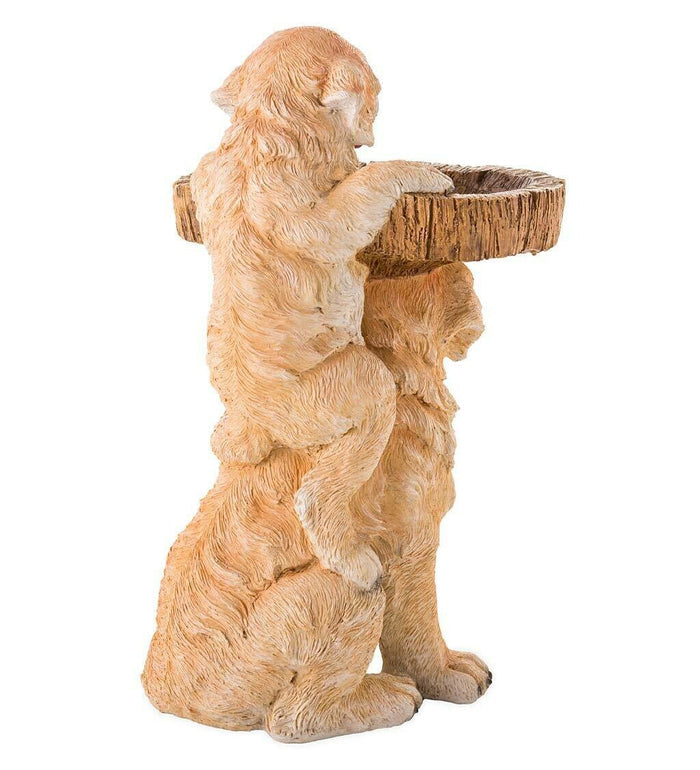 Garden Decoration Raccoon Resin Ornaments Handicraft Gardening Bird Drinking Ornaments 🇨🇳