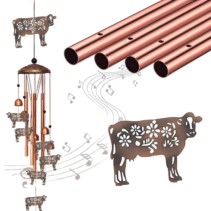 Garden Decoration Wrought Iron Wind Chimes Metal Tube Retro Wind Chimes 🇨🇳