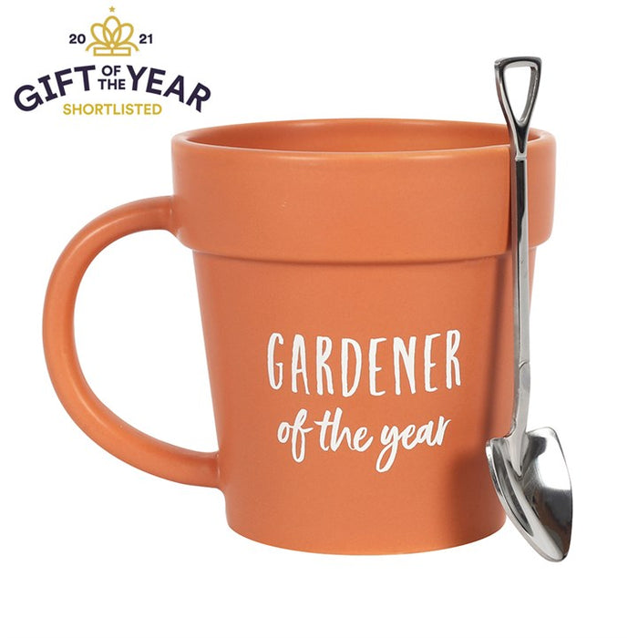 Gardener of the Year Pot Mug and Shovel Spoon 🇬🇧