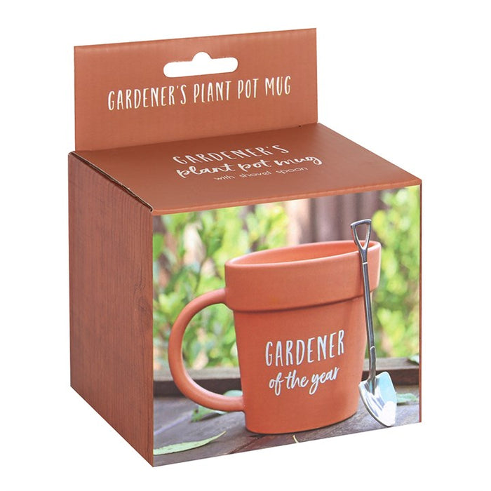 Gardener of the Year Pot Mug and Shovel Spoon 🇬🇧