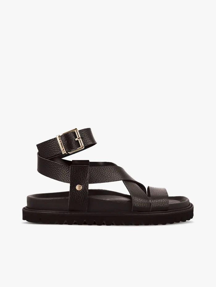 Genuins Zaha Embossed Leather - Black