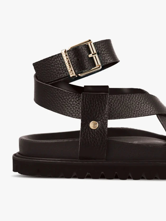 Genuins Zaha Embossed Leather - Black