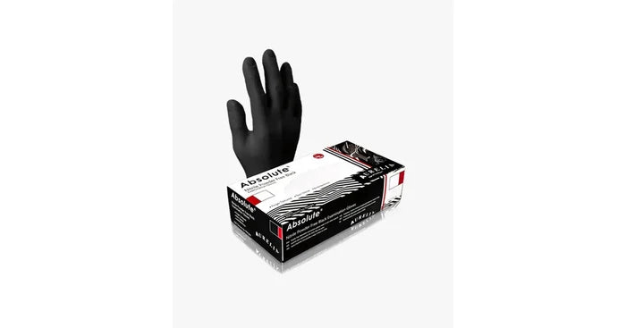 Gloves - Aurelia Absolute Nitrile (100/box) , Black - Extra Large (3.2mil)