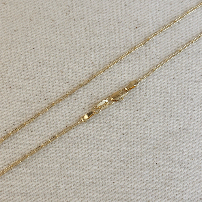 GoldFi 18k Gold Filled Mini Paperclip Chain