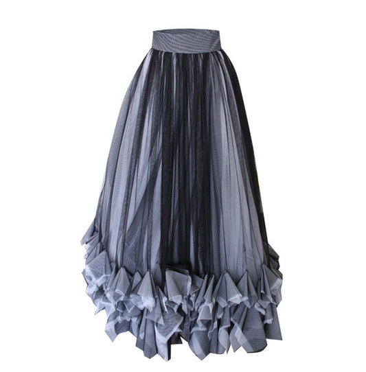 Grey Tulle Skirt