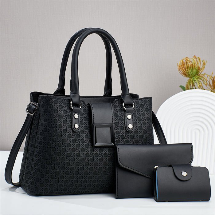 H1885 - Women's Fashion Handbag 3Pcs Set