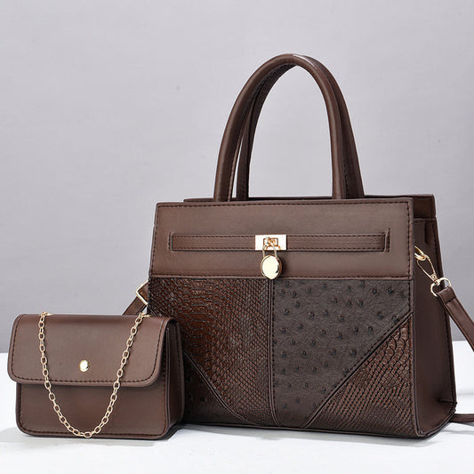 H1886 - Elegant Fashion Handbag 2Pcs Set