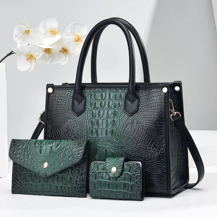 H1890 - Retro Fashion Classic 3Pc Shoulder Bag Set