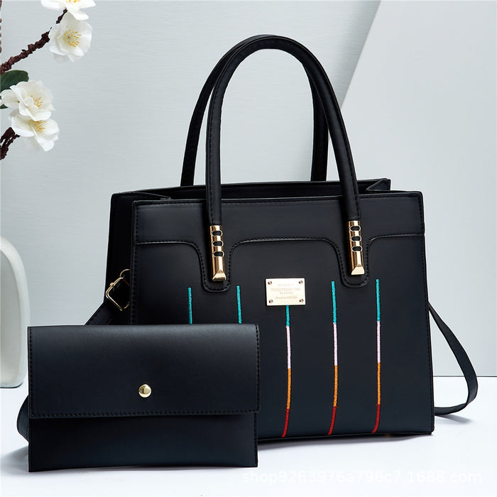 H1905 - Trendy 2Pc Fashion Handbag Set