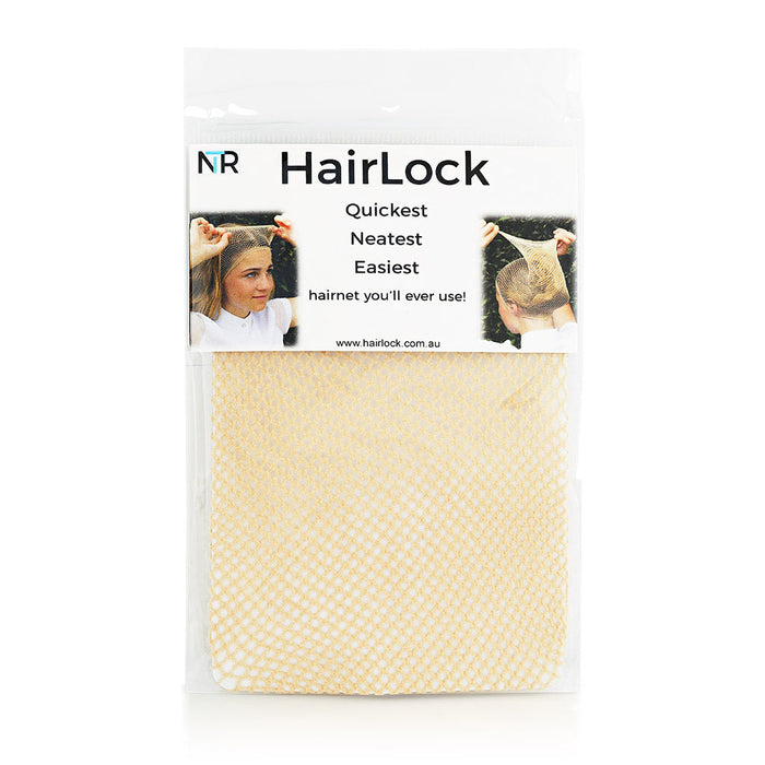 Hair net for blonde hair.