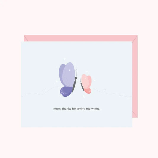 HALIFAX PAPER HEART - Thank you Mom Greeting Card