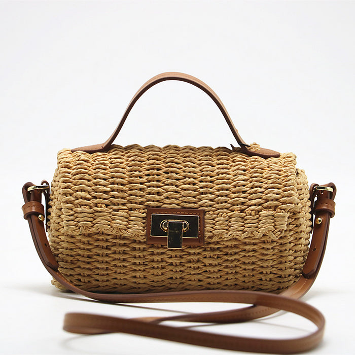 Hand-Held Straw Woven Bag, Paper Rope Woven Bag, Messenger Bag 🇨🇳