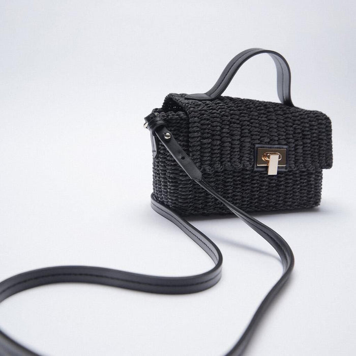 Hand-Held Straw Woven Bag, Paper Rope Woven Bag, Messenger Bag 🇨🇳