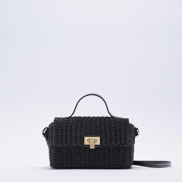Hand-Held Straw Woven Bag, Paper Rope Woven Bag, Messenger Bag 🇨🇳