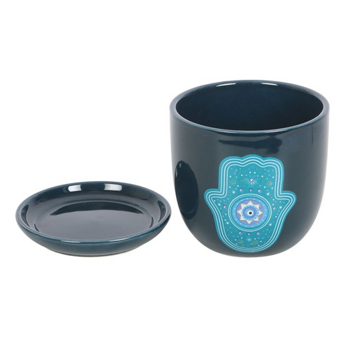 Hand of Hamsa Ceramic Plant Pot 🇬🇧