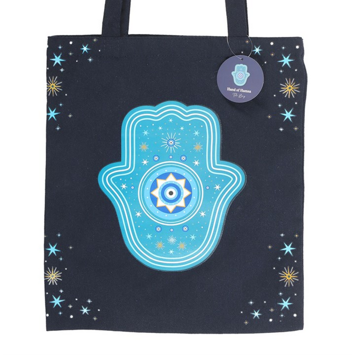 Hand of Hamsa Polycotton Tote Bag 🇬🇧