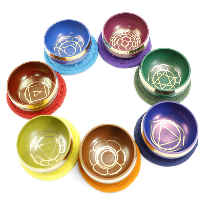 Handmade Colorful Himalaya Bowl Yoga Meditation Music Percussion Instrument 🇨🇳