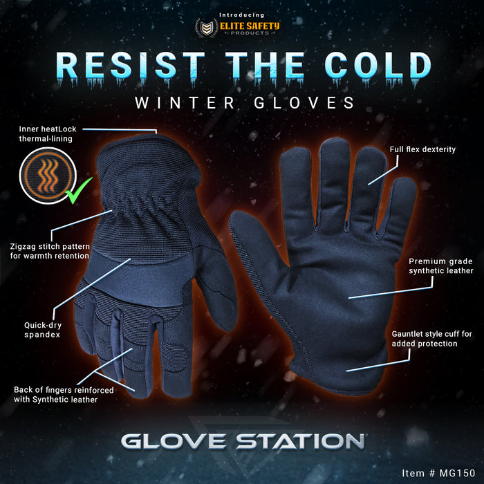 Heatlock Thermal Lined Winter Gloves