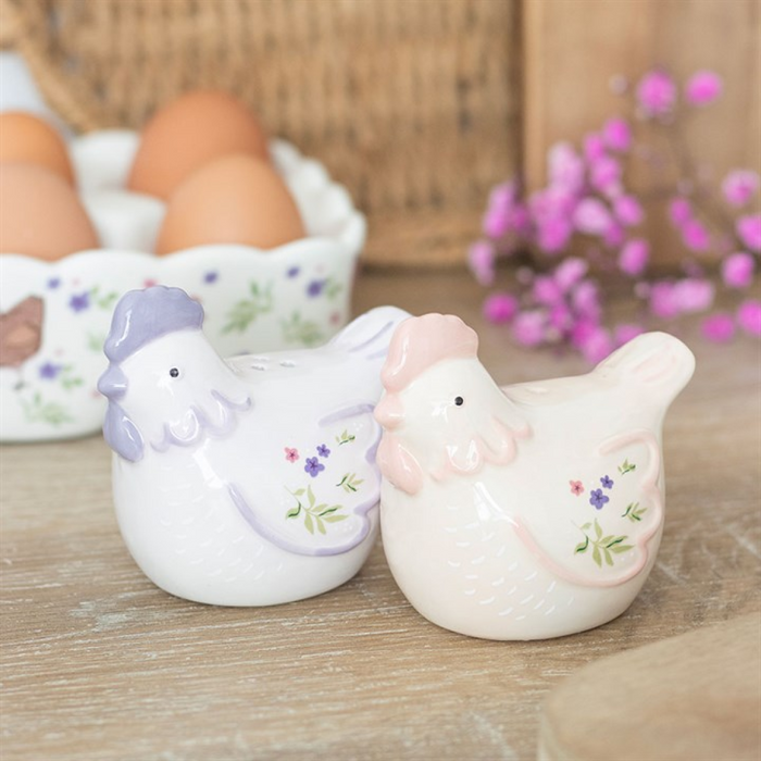 Hen Shaped Salt and Pepper Shakers 🇬🇧