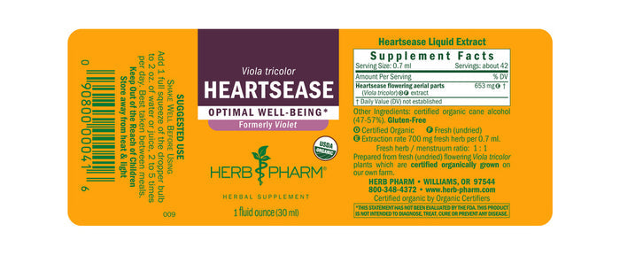 Herb Pharm® Heartsease - 1 oz