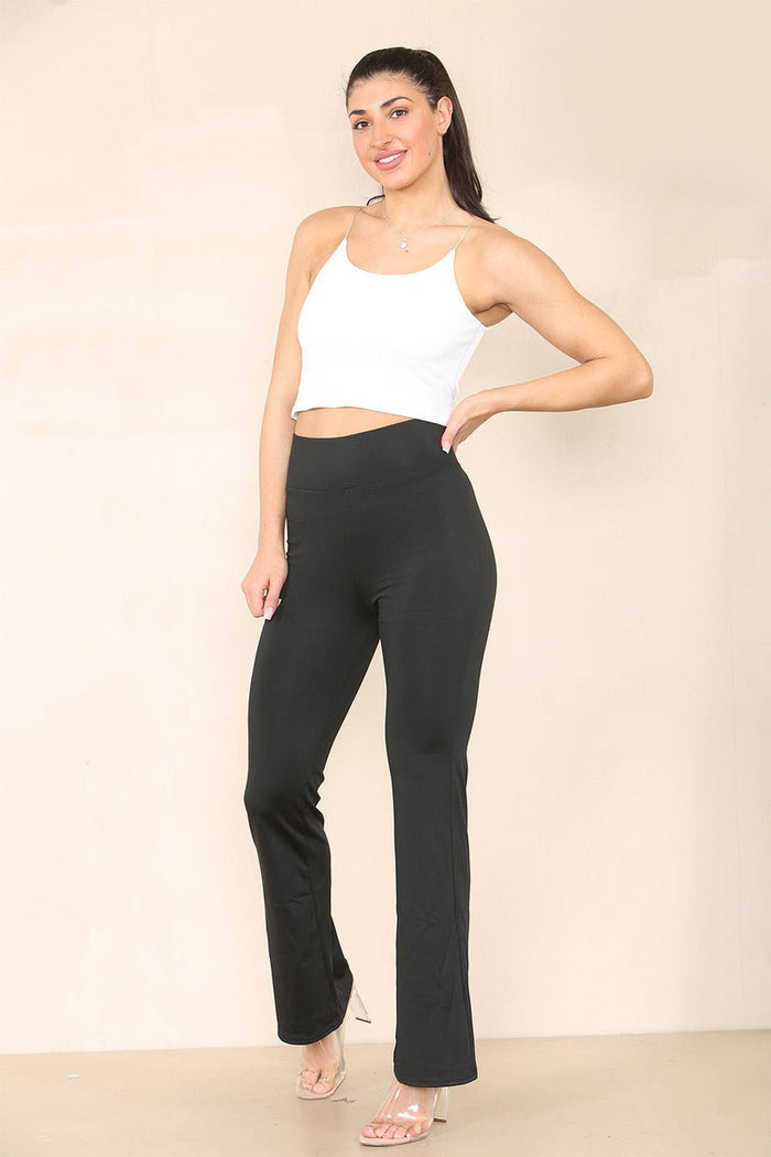 High Waisted Wide Leg Flared Trousers 🇬🇧
