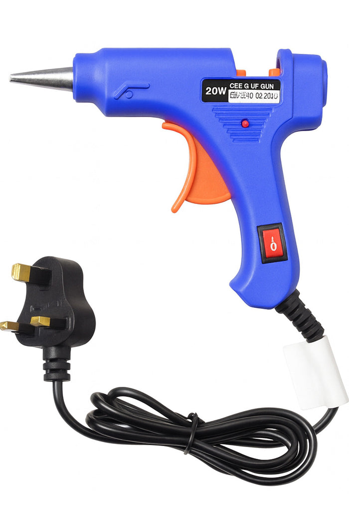 Hot Melt Glue Gun with 10 Glue Sticks – Quick Heating, Anti-Drip, DIY Craft & Repair Tool 🇬🇧