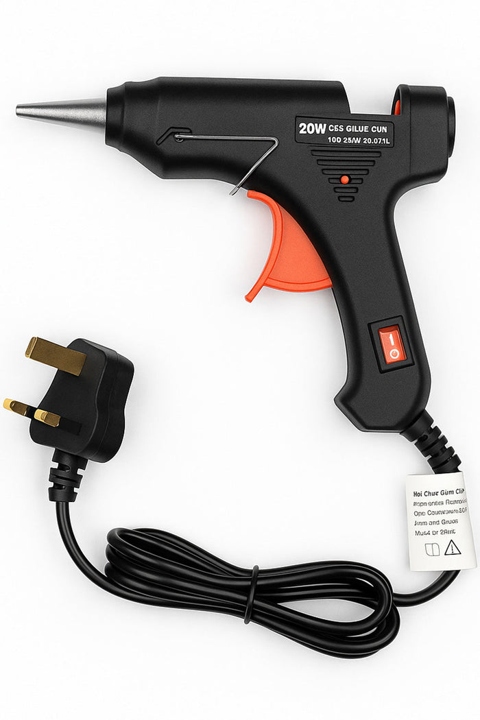 Hot Melt Glue Gun with 10 Glue Sticks – Quick Heating, Anti-Drip, DIY Craft & Repair Tool 🇬🇧