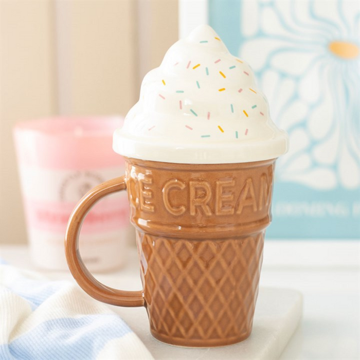 Ice Cream Cone Lidded Mug 🇬🇧