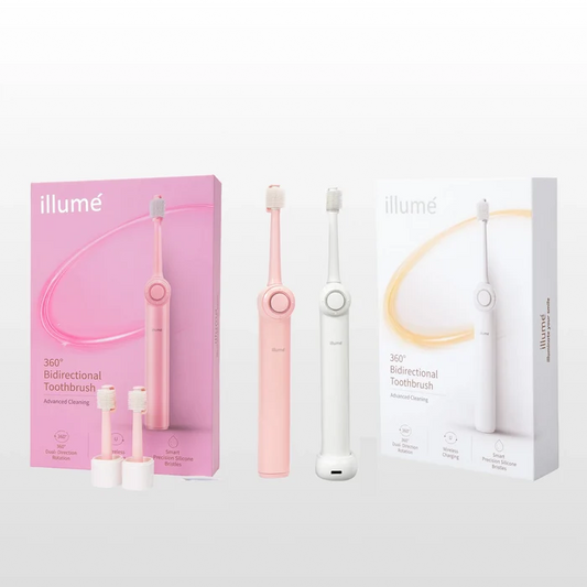 Illumé Toothbrush x2 Kits White & Pink
