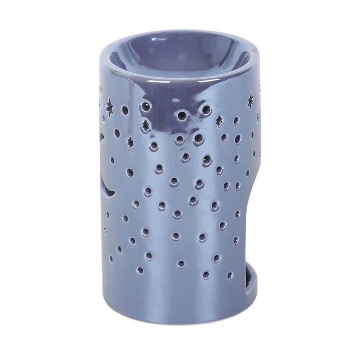 Iridescent Purple Moon Pillar Oil Burner and Wax Warmer 🇬🇧
