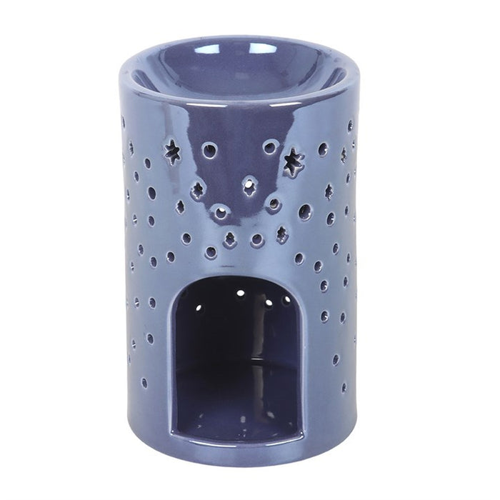 Iridescent Purple Moon Pillar Oil Burner and Wax Warmer 🇬🇧