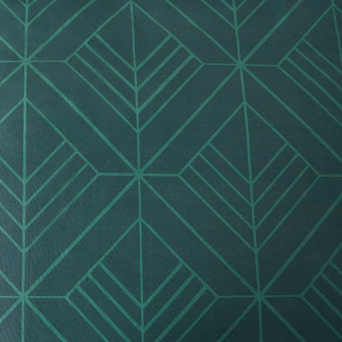 Isaac Geometric Reversible Duvet Cover Set - Teal/Natural 🇬🇧
