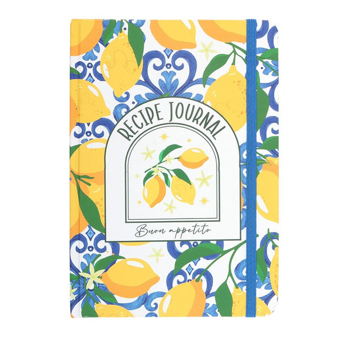 Italian Lemon Print A5 Recipe Journal 🇬🇧